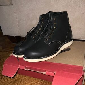 Redwing Heritage Rover D2951 Black Harness Crepe Sole Sz 7.5 D